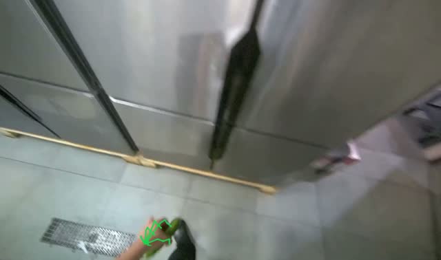 Storing produce and jar in refrigerator: egocentric robotics sample