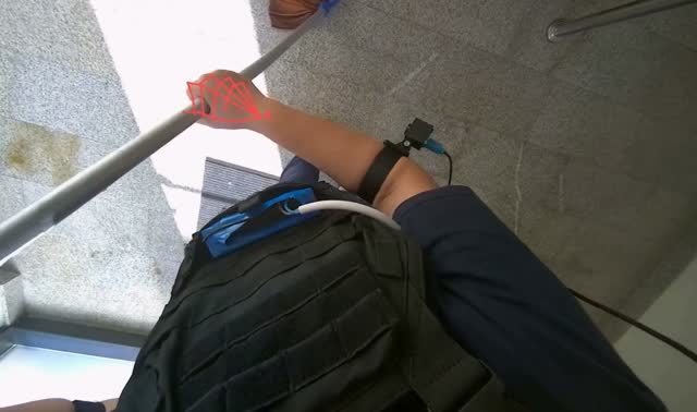 Sweeping floor on landing: egocentric robotics sample