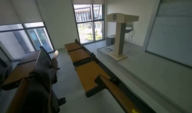 Cleaning lecture hall desks: egocentric robotics sample