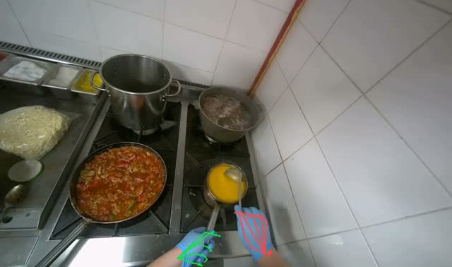 Stirring meal: egocentric robotics sample
