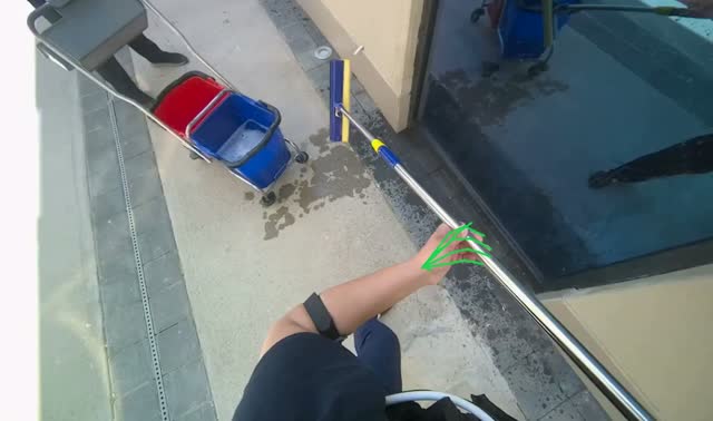 Cleaning building windows: egocentric robotics sample