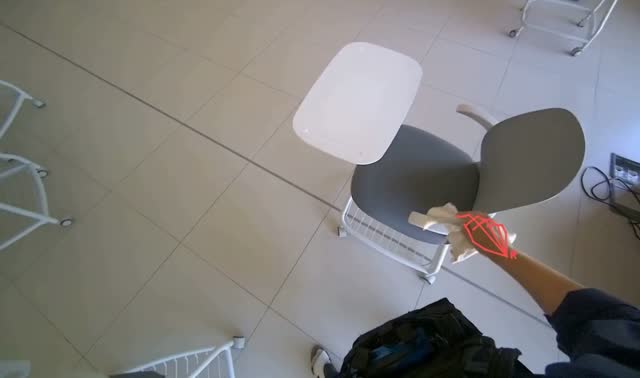 Wiping chairs and desk surfaces: egocentric robotics sample