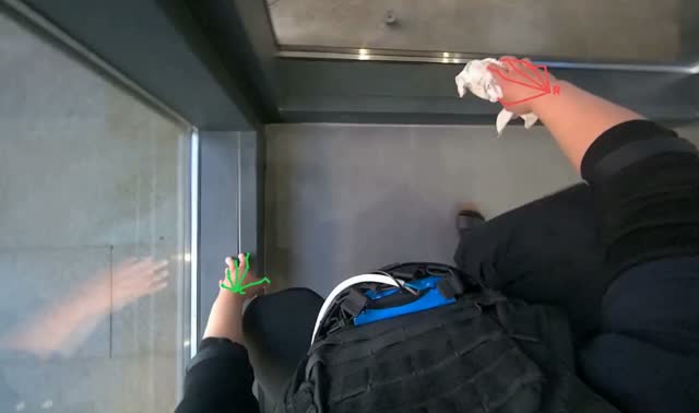 Wiping floor frame junction: egocentric robotics sample