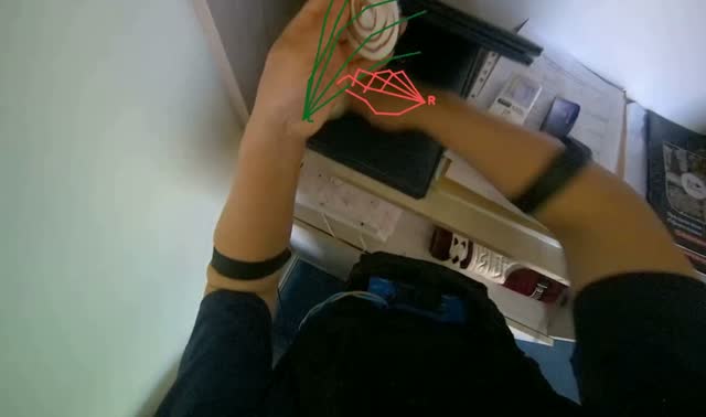 Wiping shelves and items: egocentric robotics sample