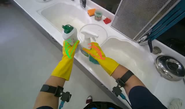 Cleaning microwave: egocentric robotics sample