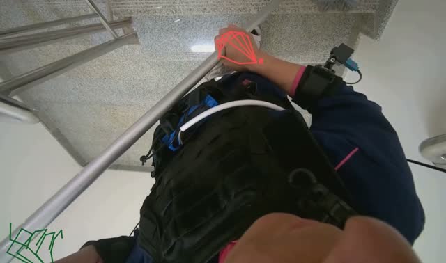 Mopping stairs: egocentric robotics sample