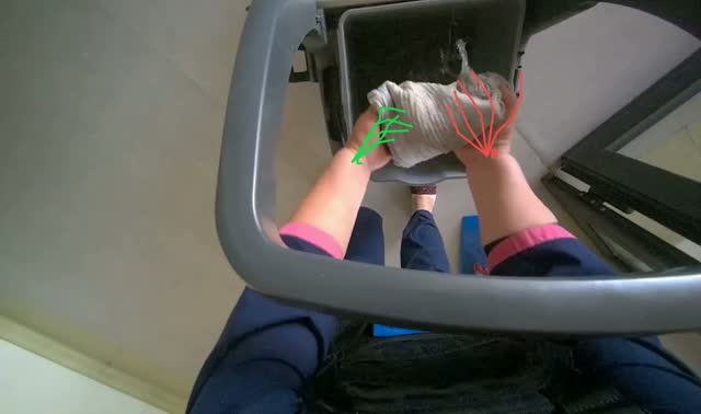 Preparing mop for cleaning: egocentric robotics sample