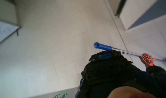 Mopping the floor: egocentric robotics sample