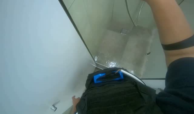 Rinsing shower floor: egocentric robotics sample