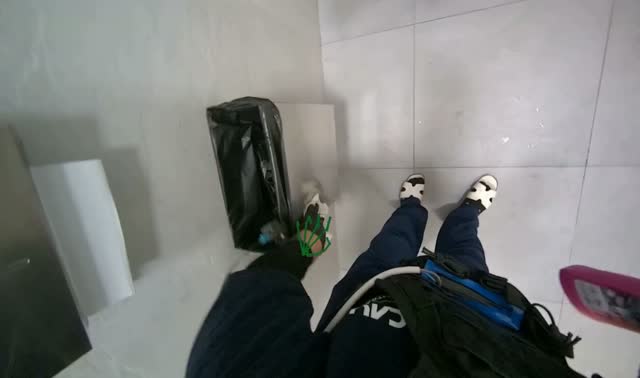 Cleaning small restroom fixtures: egocentric robotics sample