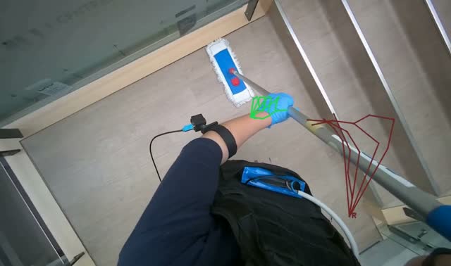 Mopping the floor: egocentric robotics sample