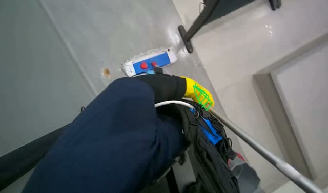 Mopping classroom floor: egocentric robotics sample