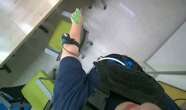 Mopping office floor: egocentric robotics sample
