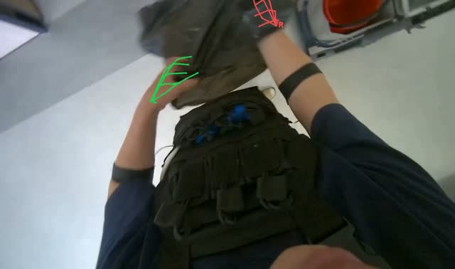 Managing trash bag: egocentric robotics sample