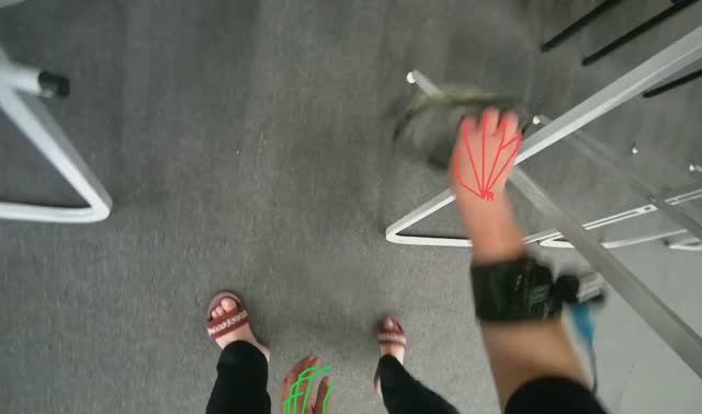 Wiping conference room tables and chairs: egocentric robotics sample