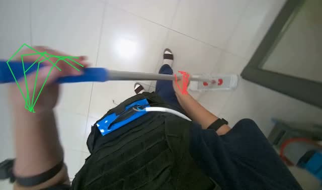 Mopping the floor: egocentric robotics sample