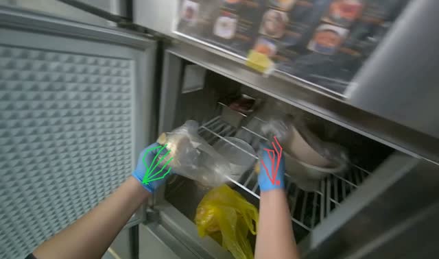 Retrieving and cutting ingredients: egocentric robotics sample