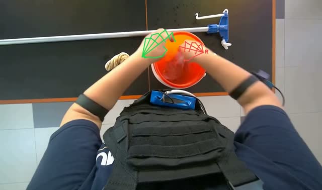 Preparing cleaning tools: egocentric robotics sample