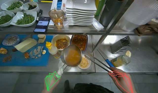 Stirring and serving soup: egocentric robotics sample