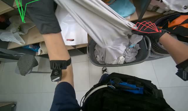 Organizing and folding laundry: egocentric robotics sample