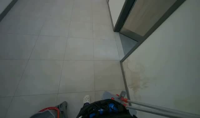 Preparing and transporting cleaning equipment: egocentric robotics sample