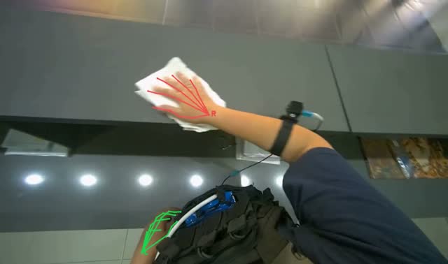 Wiping office surfaces: egocentric robotics sample