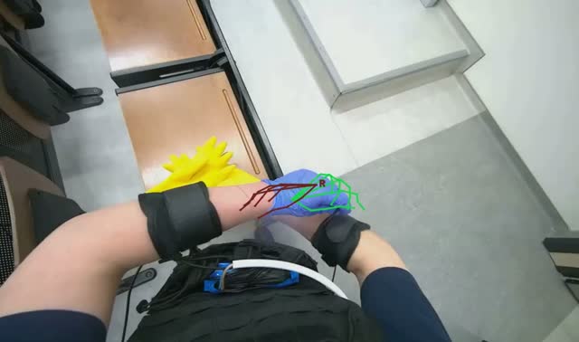 Preparing cleaning equipment: egocentric robotics sample