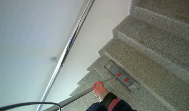 Mopping stairs: egocentric robotics sample