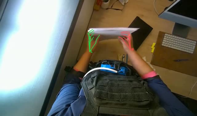 Organizing office desk items: egocentric robotics sample