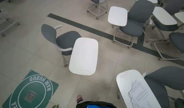 Adjusting chairs in classroom: egocentric robotics sample