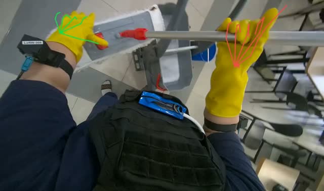 Mopping floor: egocentric robotics sample