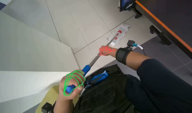 Mopping the floor: egocentric robotics sample