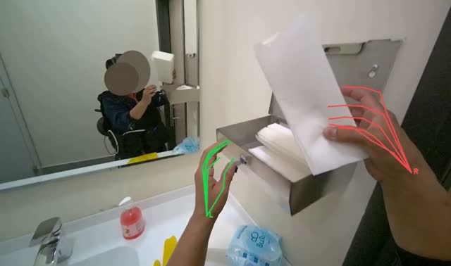 Refilling paper towel dispenser: egocentric robotics sample
