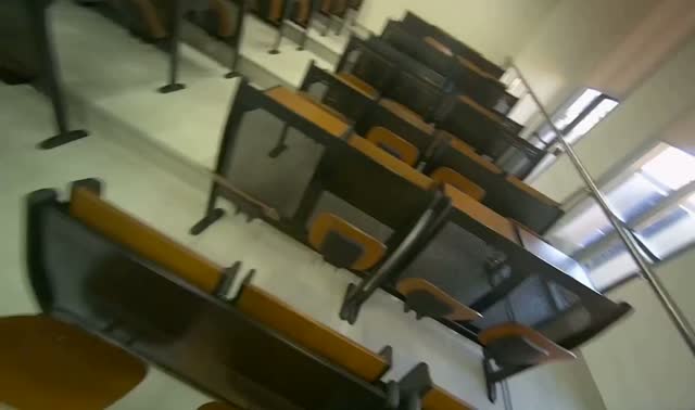 Folding up lecture hall desks: egocentric robotics sample