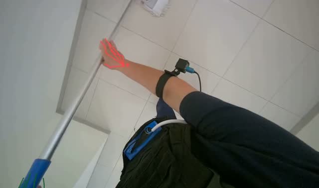 Mopping office floor: egocentric robotics sample
