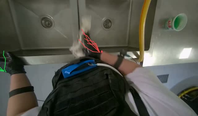 Cleaning kitchen sink: egocentric robotics sample