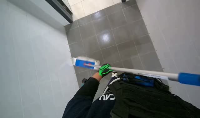 Mopping floor: egocentric robotics sample