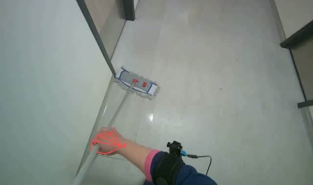 Mopping floor: egocentric robotics sample