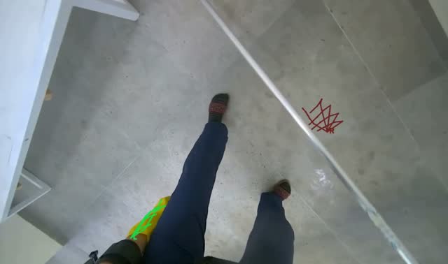 Mopping tiled floor: egocentric robotics sample