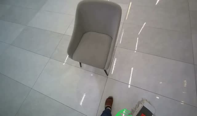 Mopping reception area floor: egocentric robotics sample