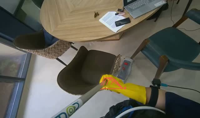 Mopping floor: egocentric robotics sample