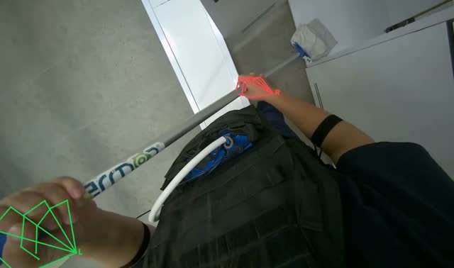 Dusting locker tops: egocentric robotics sample