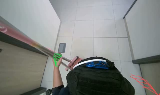 Mopping floor: egocentric robotics sample