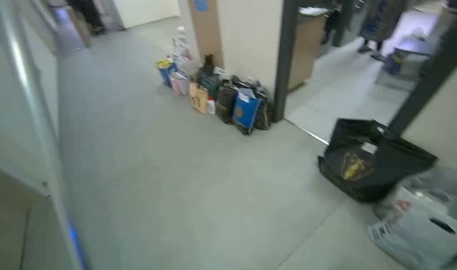 Mopping hallway floor: egocentric robotics sample