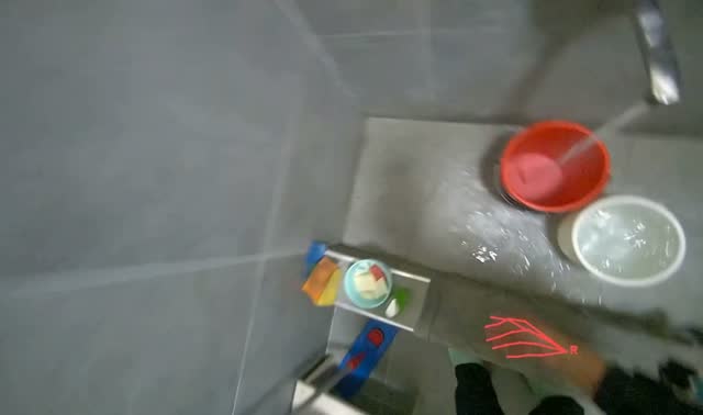Preparing cleaning equipment and solutions: egocentric robotics sample