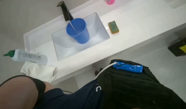 Preparing cleaning solution: egocentric robotics sample
