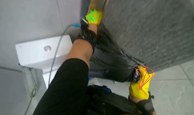 Compacting waste into bucket: egocentric robotics sample