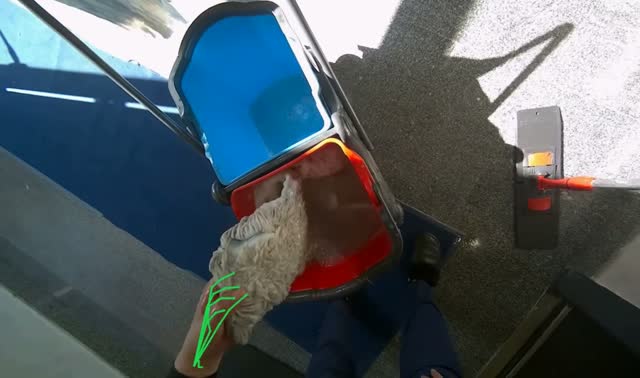 Cleaning mop head: egocentric robotics sample