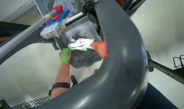 Preparing cleaning cloth: egocentric robotics sample