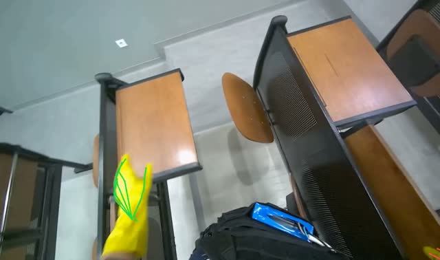 Adjusting lecture hall chairs: egocentric robotics sample